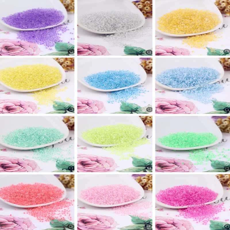 

2mm Dyed Core Glass Mini Millet Beads Diy Children's Jewelry Accessories 1000pcs
