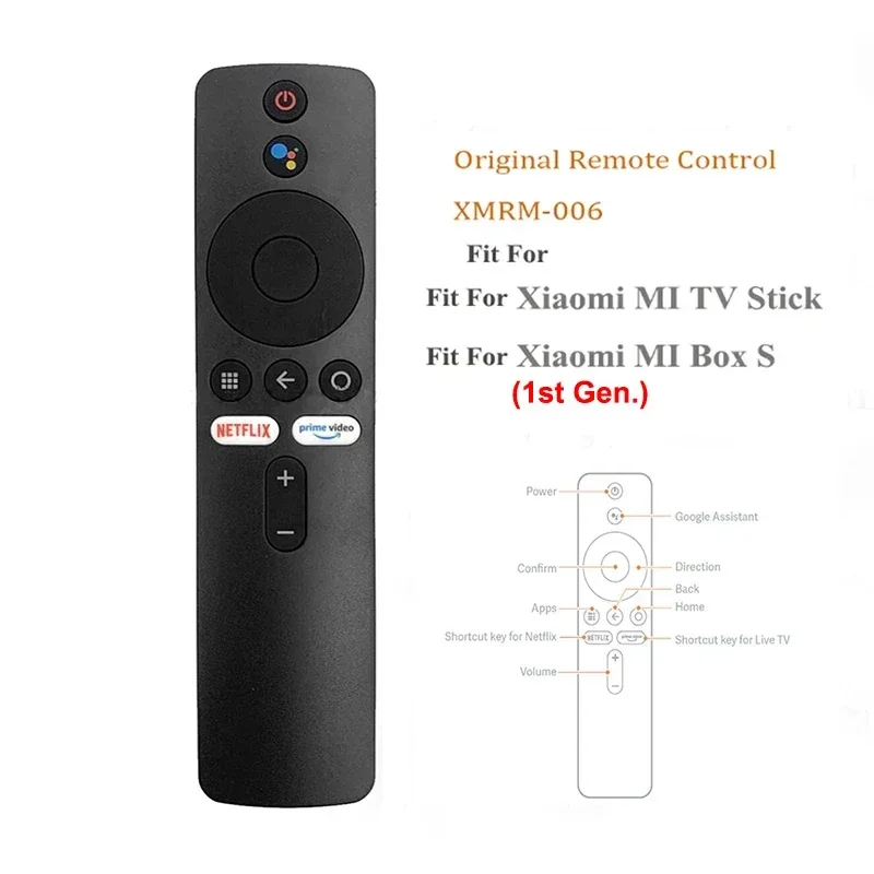 Фото Новый MI XMRM-006 для Xiaomi MI Box S MI TV Stick MDZ-22-AB MDZ-24-AA Smart TV Box Bluetooth Голосовой пульт дистанционного управления №4