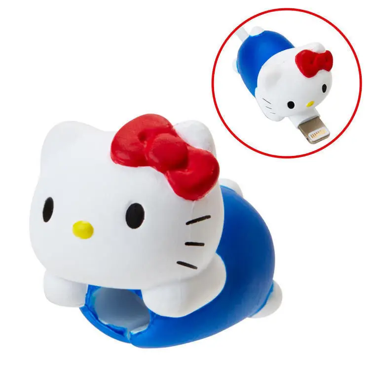 

Hello Kitty Cartoon Charging Cable Anti-break Protector Kawaii Pudding Dog Mobile Phone Charging Data Cable Protective Cover