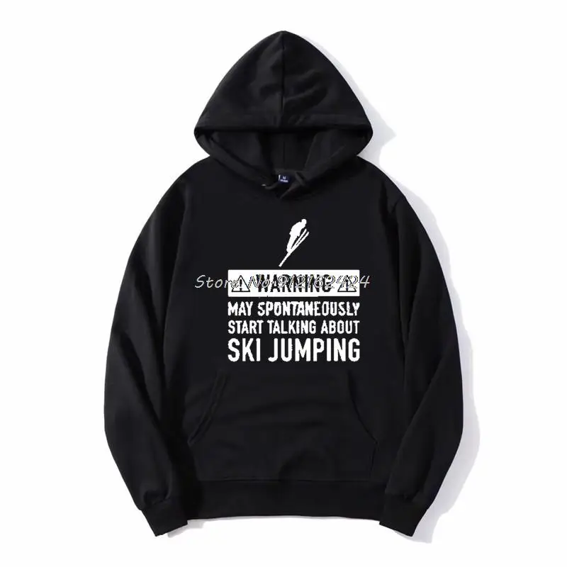 

Ski Jumping Letter Funny Hoodies Men Oversize Hooded Sweatshirts Jackets Harajuku Streetwear