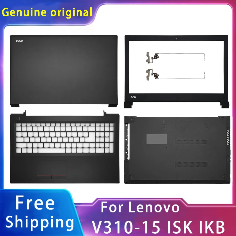 

Новинка, запасные части для ноутбука Lenovo V310-15 ISK IKB, задняя крышка ЖК-дисплея/Передняя панель/Упор для рук/нижняя часть/петли с логотипом