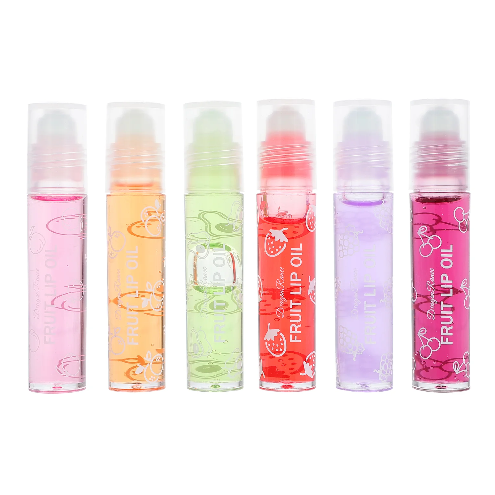 

6Pcs Lip Smoother Lip Protector Fruit Lip Pomade Lip Oil Pomade Lip Oil Balm Lip Oil Gloss Liquid Lipstick