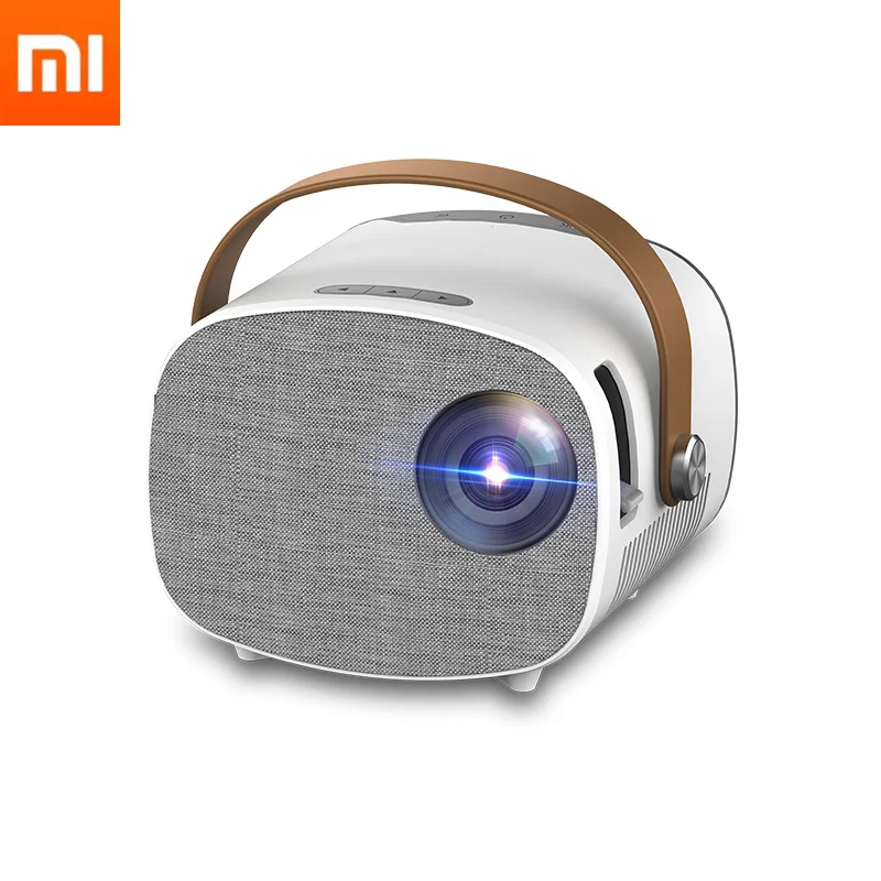 

Xiaomi cute mini projector pk yg300 yg230 portable beamer for 1080p video home theater wi fi multiscreen mini media player gift