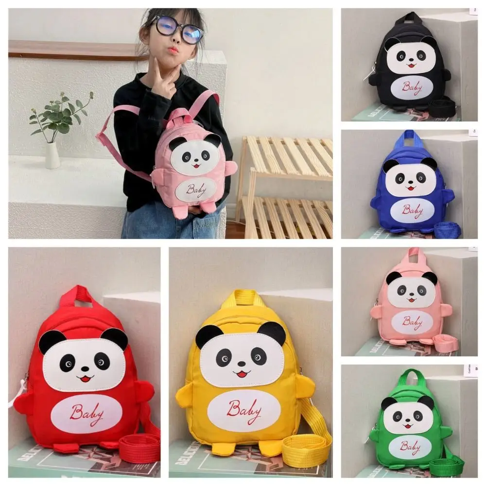 

Anti-lost Panda Children Backpack Mini Adjustable Children School Bag Cartoon Double Shoulder Kindergarten Backpack School