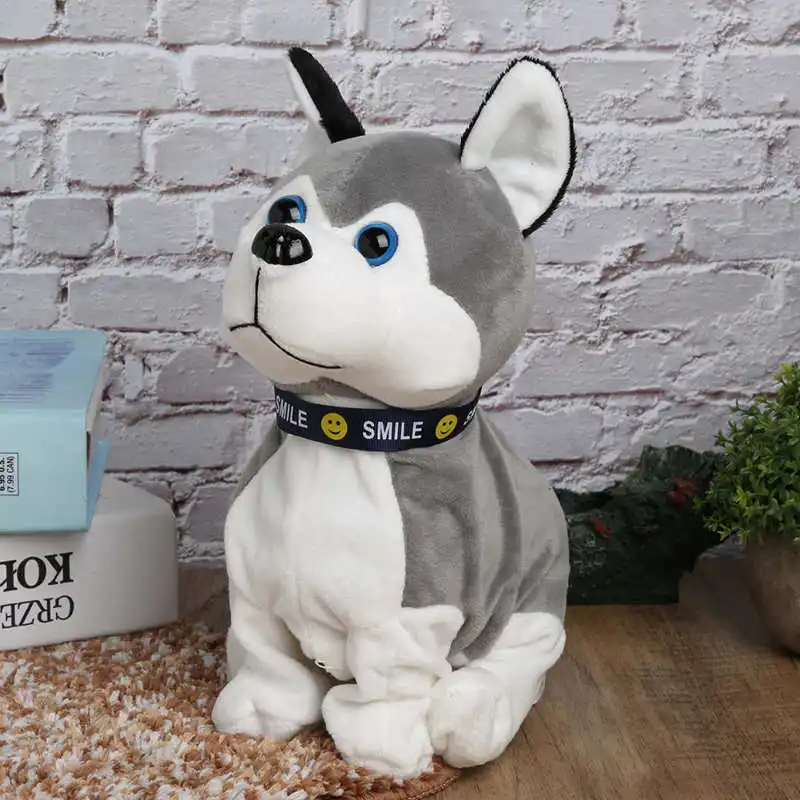 

Electronic Plush Dog Toy Interactive Sound Control Pets Accompany Robot Dog Toy for Children Adults