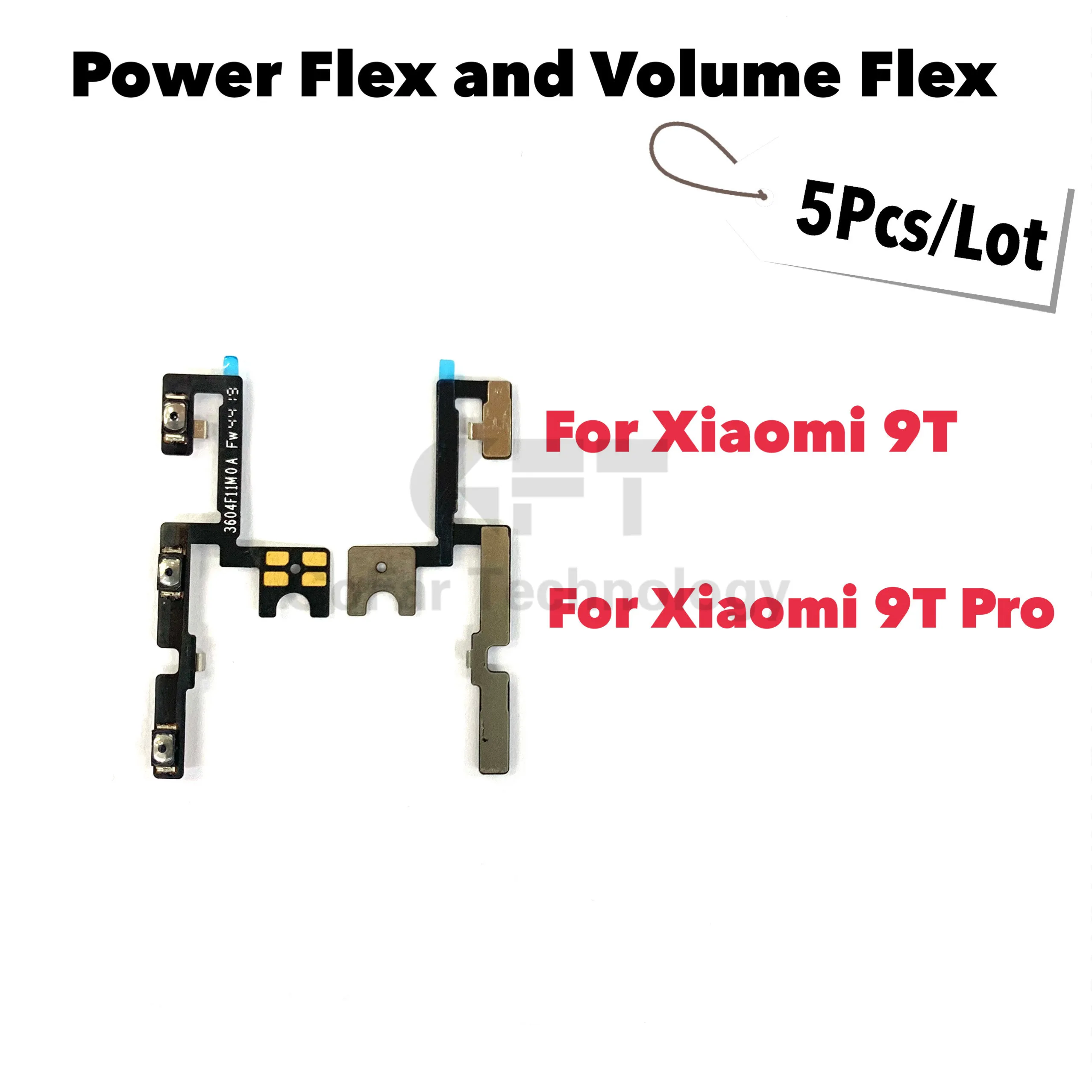 

5 шт. боковой выключатель громкости ВКЛ./ВЫКЛ. Кнопка гибкий кабель для XiaoMi Mi 9T Pro