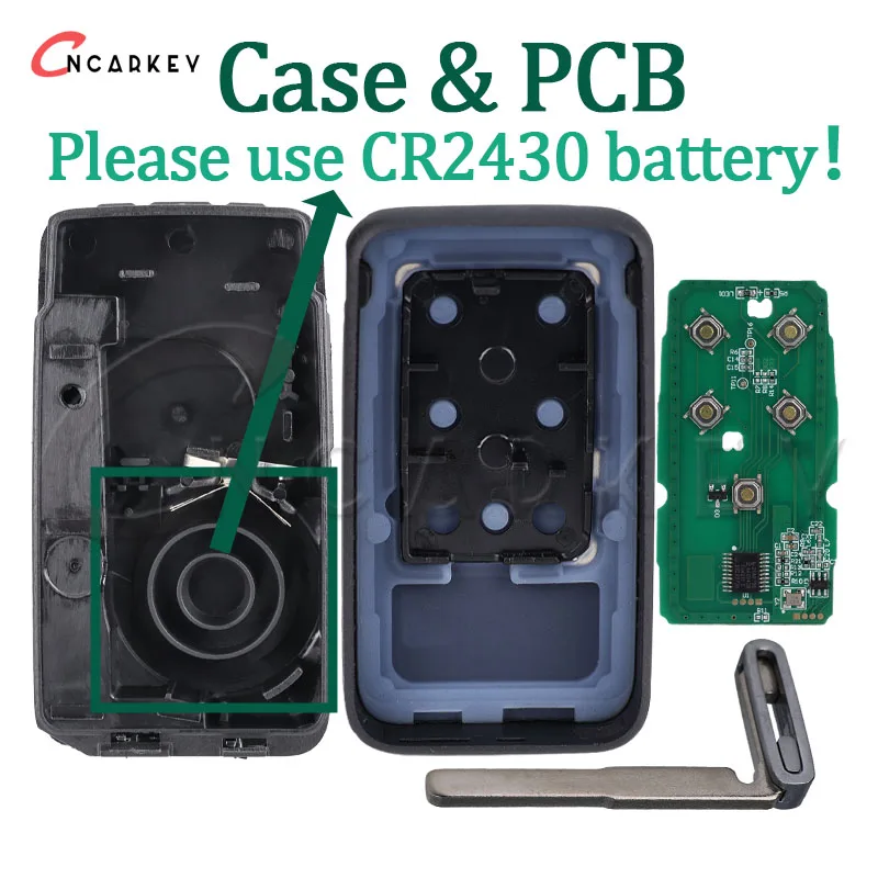 

Умный автомобильный ключ с дистанционным управлением для Volvo XC60 S60 S60L V40 V60 S80 XC70 433 МГц FSK ID46 FCCID KR55WK49264 Чехол-брелок с 5 кнопками