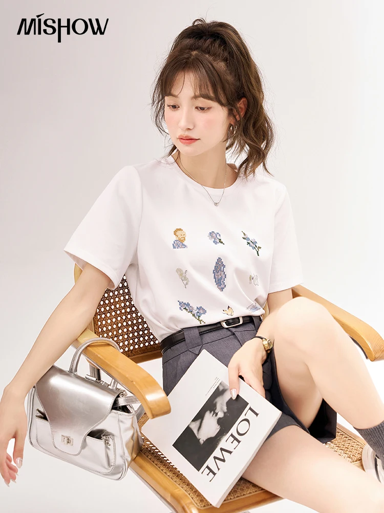 MISHOW Women's with Belt Casual Suit Shorts 2023 Summer Solid Loose Fit Hem Curling Wide Leg Short Pants Office Lady MXC39K0090