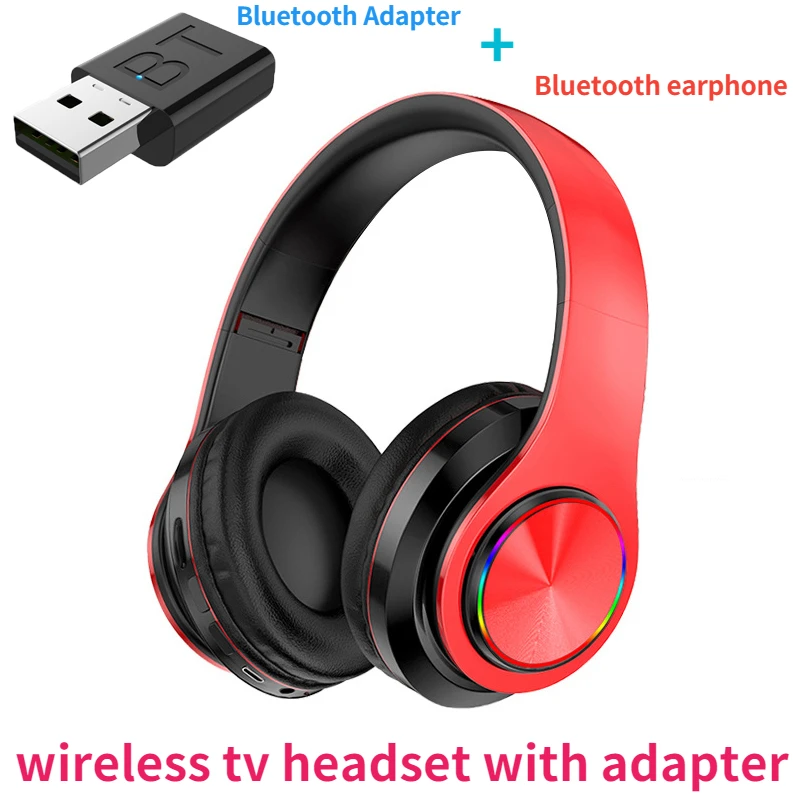 

Bluetooth-наушники для телевизора, Hi-Fi Bluetooth-наушники с глубокими басами, беспроводные ТВ-наушники с передатчиком для Samsung, Xiaomi TV