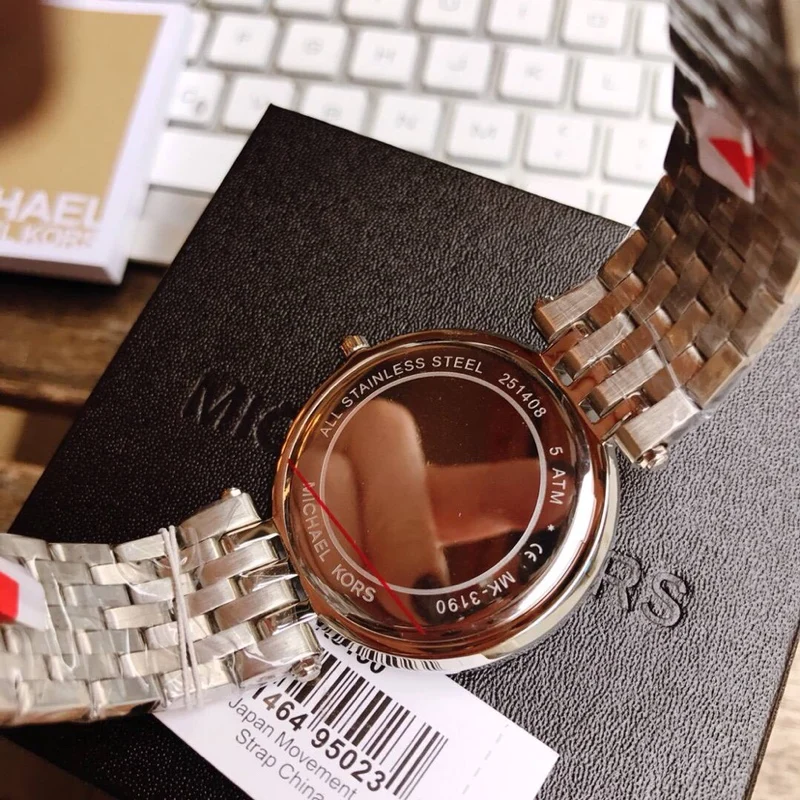 Женские кварцевые часы Michael Kors MK-3190 с инкрустацией бриллиантами, роскошный дизайн, модные водонепроницаемые наручные часы в коробке, изысканный подарок для леди (art.: 3920dbae5a8bd) - 3920dbae5a8bd