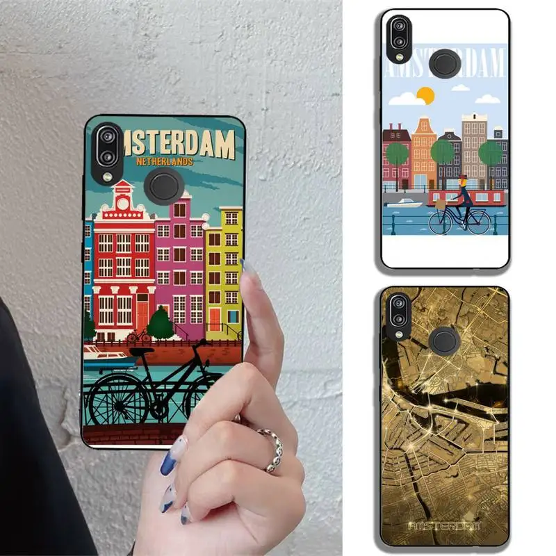 

Amsterdam City Poster Phone Case For Samsung Note M 31 9 A51 A52 A71 A72 A80 A91 A20E A32 A31 A21 A11 Fundas Shell Cover