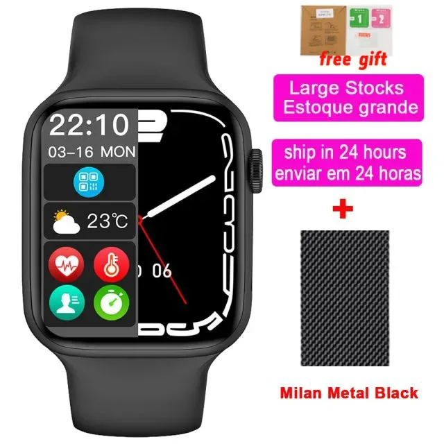 

W27 Pro Smart Watch Series 7 Voice Assistant 44mm Split Screen 44mm 1.75" 320*385 Pixel Bluetooth Call Siri Smartwatch