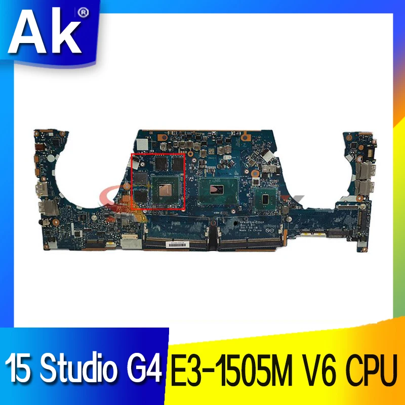 

For HP ZBOOK 15 Studio G4 Laptop motherboard CPW5U LA-E251P with SR32K E3-1505M V6 CPU N17P-Q1-A2 M1200 100% full Tested