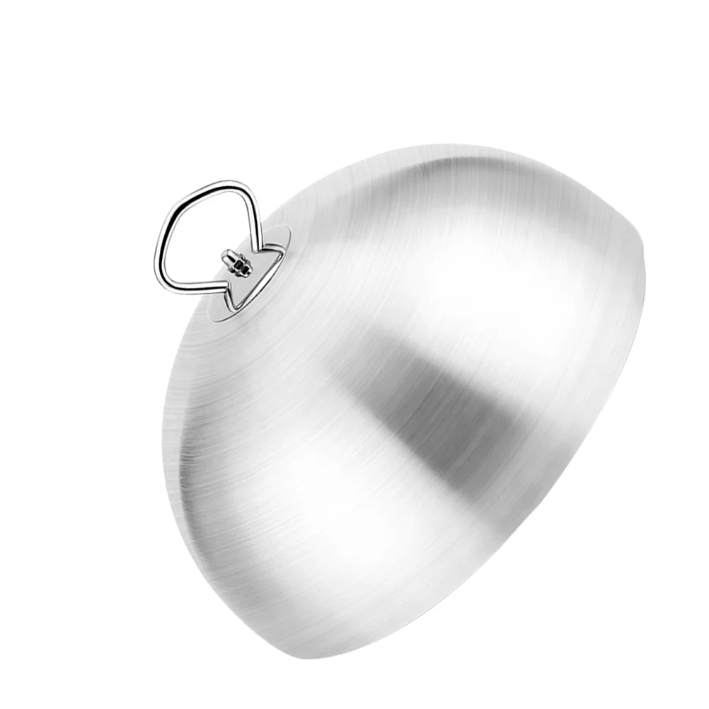 

Cover Lid Dome Steak Pan Steaming Griddle Stainless Frying Cheese Grill Skillet Round Universal Steel Bastingmelting