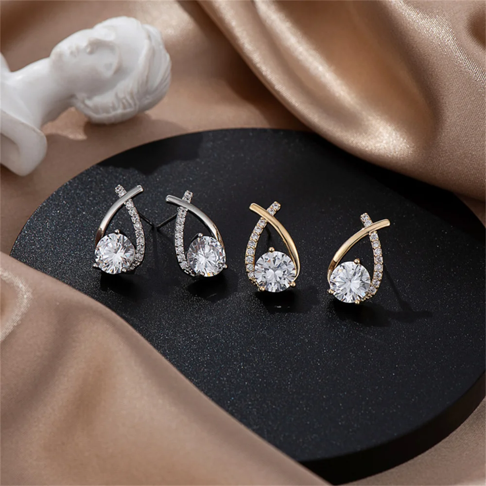 

Модные серебряные серьги 925 для женщин, корейские новые изысканные искусственные Роскошные Дизайнерские Элегантные серьги-гвоздики с кристаллами для девушек, искусственный подарок