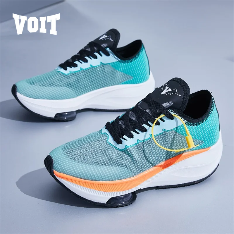 

VOIT ZOOM X MEN`S Ultra light Thick sole shockproof Marathon Running Racing shoes mens anti-Slip breathable road jogging shoess