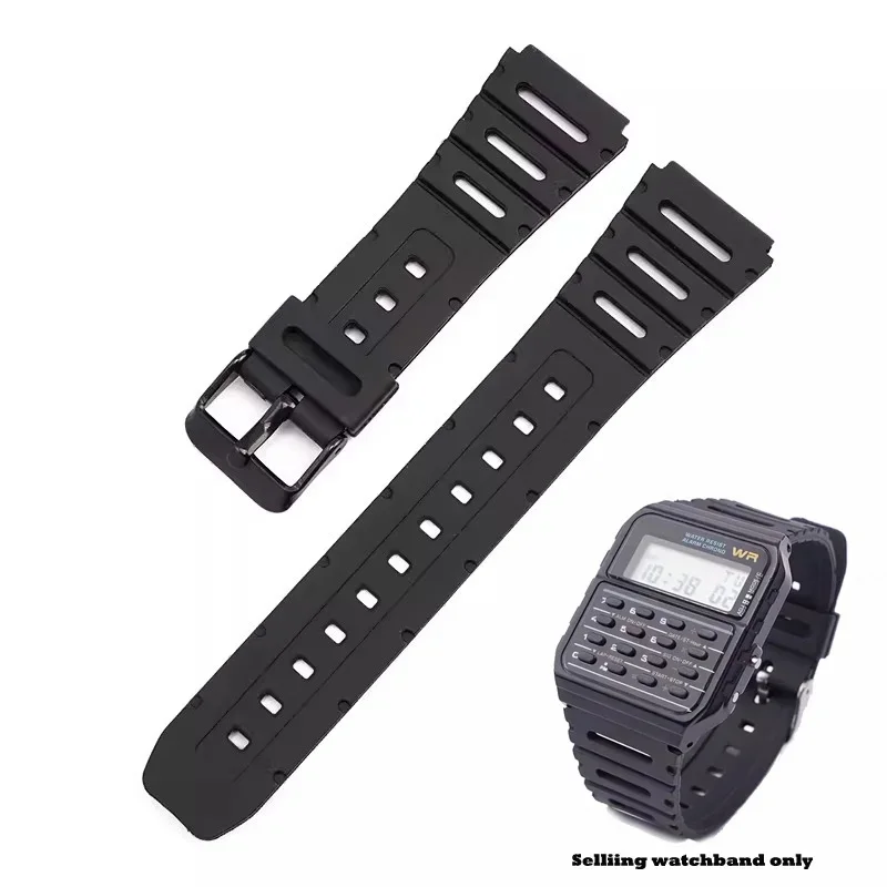 Силиконовый ремешок для часов аксессуары Casio стальная застежка регулируемой
