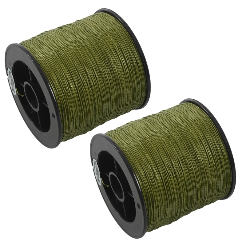 

Hot AD-2X 500 M 30 LB 0.26Mm Fishing Line Strength PE Braided 4 Strands Green