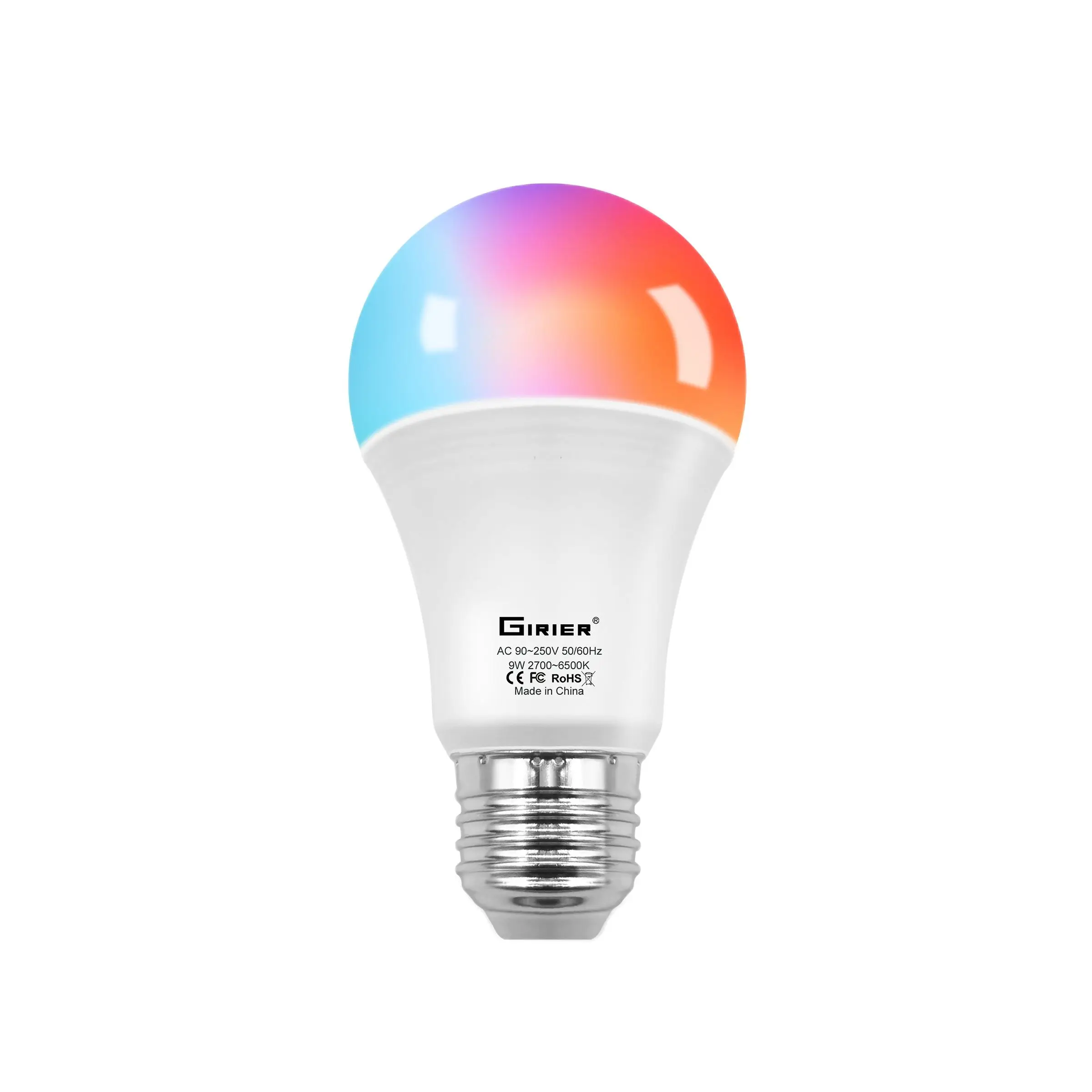 

Tuya Wifi Smart Light Bulb E27 Led RGB Colorful Changing Dimmable Light Bulb Work with Alexa Google Home No Hub Required 12W 15W