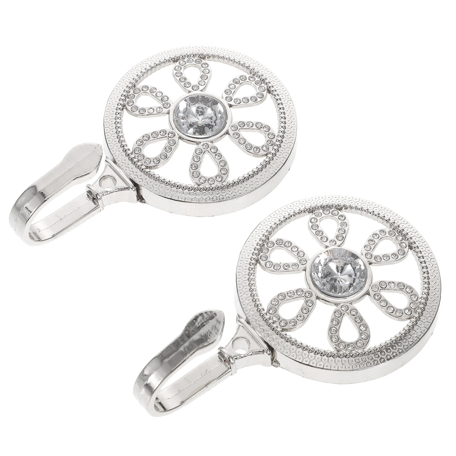 

Hooks Hook Curtain Wall Coat Hanger Flower Alloy Tieback Towel Scarf Tiebacks Door Clothes Single Buckle Decorative Sheer