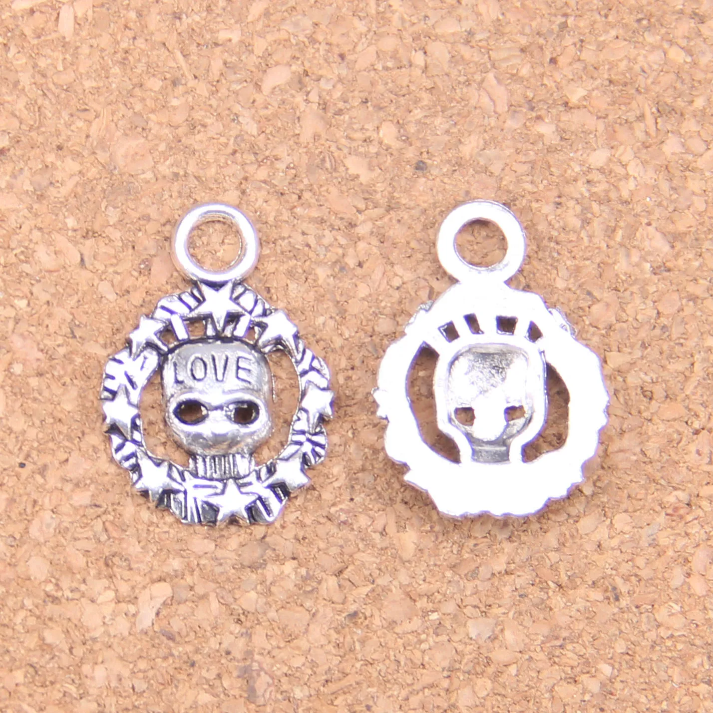 120 шт. подвески, круг, череп, скелет, любовь, 15 мм, искусственная, винтажная, для самостоятельного изготовления браслетов, ожерелий 120 шт. подвески, круг, череп, скелет, любовь, 15 мм, искусственная, винтажная, для самостоятельного изготовления браслетов, ожерелий
