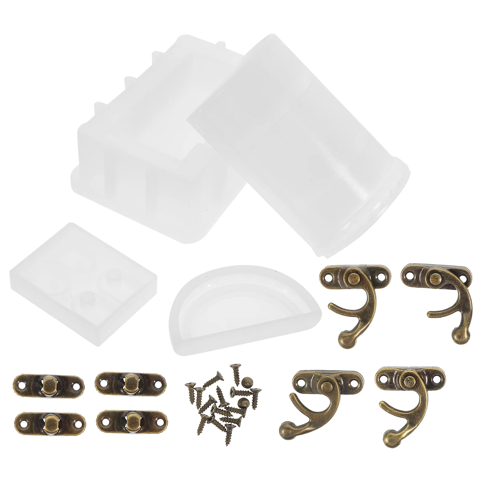 

Molds Box Resin Silicone Epoxy Jewelry Trinket Containerjar Mold Pirate Storage Decorative Treasure Diy Lock Mould Organizer