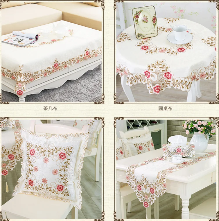 

2016 New hot sale table cloth tablecloth embroidered fashion quality rustic tablecloth free shipping