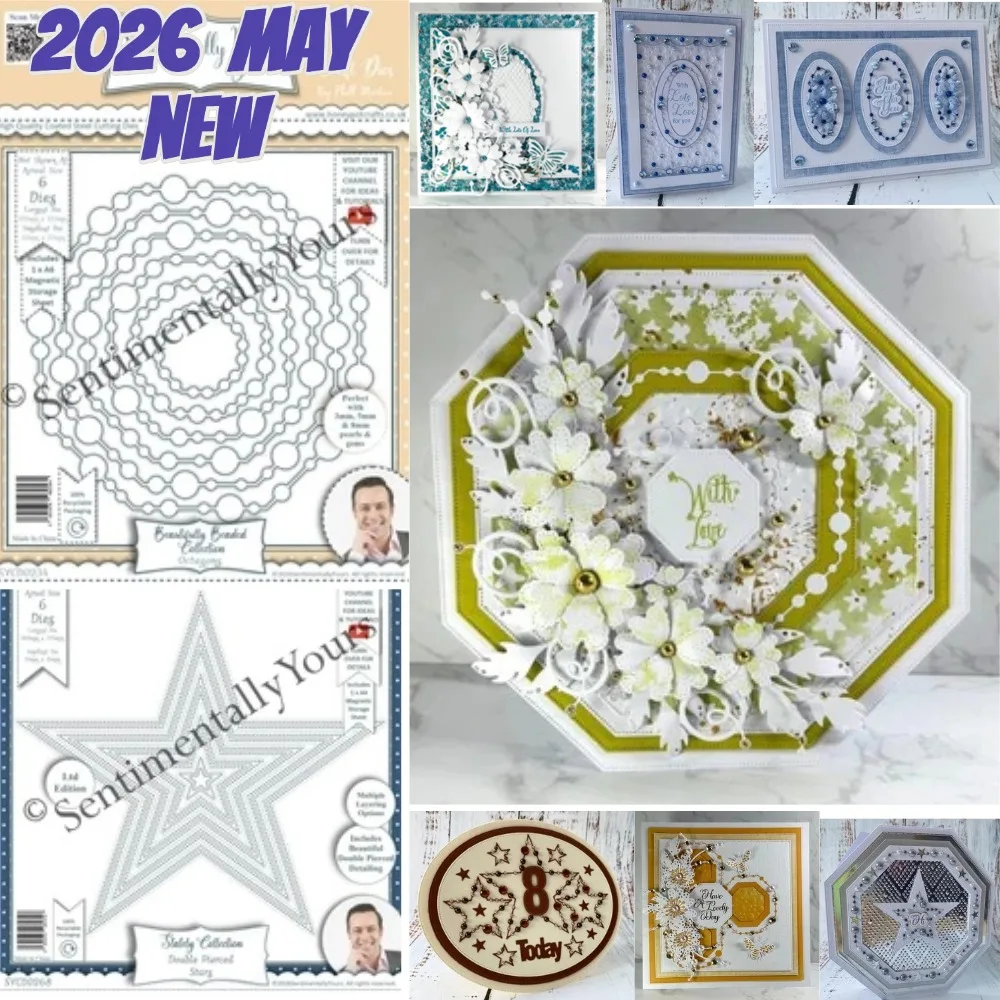 Фото Новинка 2026: Металлические вырубные формы «Пентаграмма» для скрапбукинга, изготовления бумаги, рукоделия, шаблоны для декоративных поделок ручной работы №1