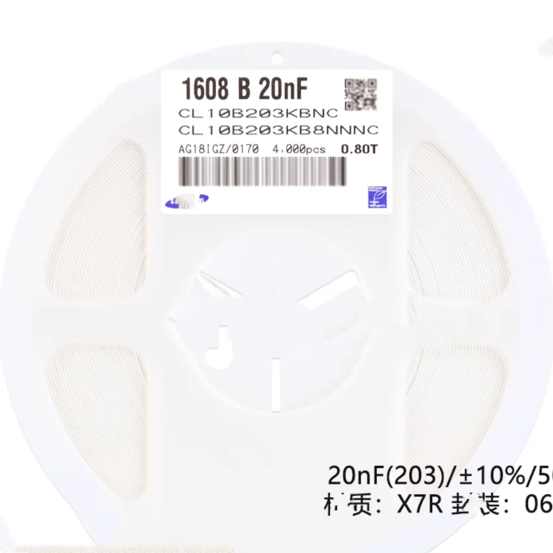 4000 шт./партия, емкость SMD 20NF 0,02 UF 203K 0603 10% 50V X7R CL10B203KB8NNNC