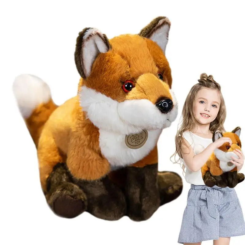 

Stuffed Animal Realistic Toy For Kids And Adults Plush Body Pillow With Soft Fursleeping Gift Throw Pillow Red Doll For Kids And