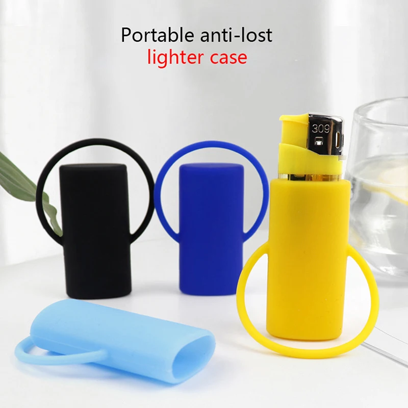 

1Pc Silicone Lighters Case Cover Bag Lighter Cover Case Lighter Case Box Integrated Bag Lighter Bag Protective Case