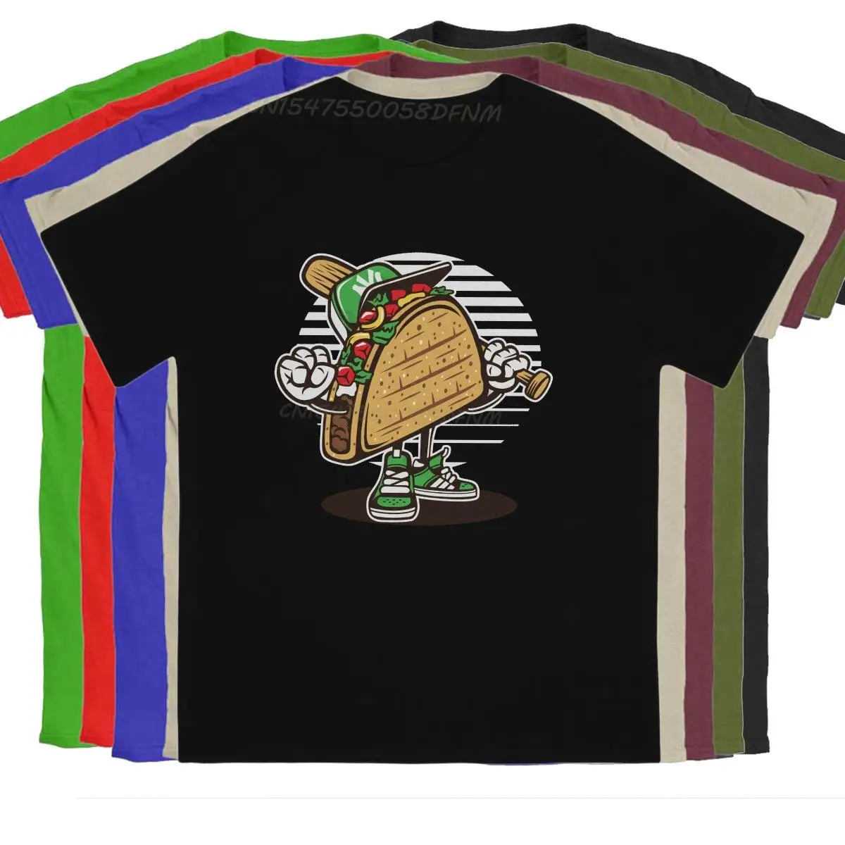 

Men's Taco Baseball Player T-shirts Promotion Cotton Tops Leisure Men T Shirts Summer Tops Tee Shirt Adult Smooth T-Shirt
