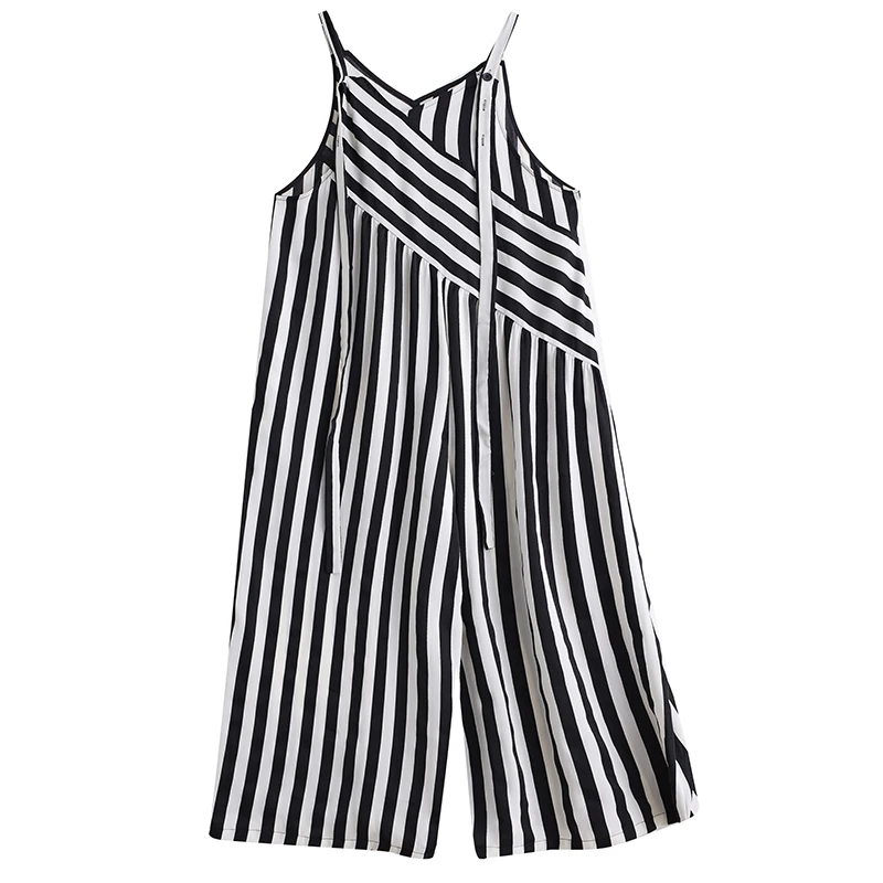 Комбинезон NYFS женский свободный с принтом винтажный Полукомбинезон на бретелях