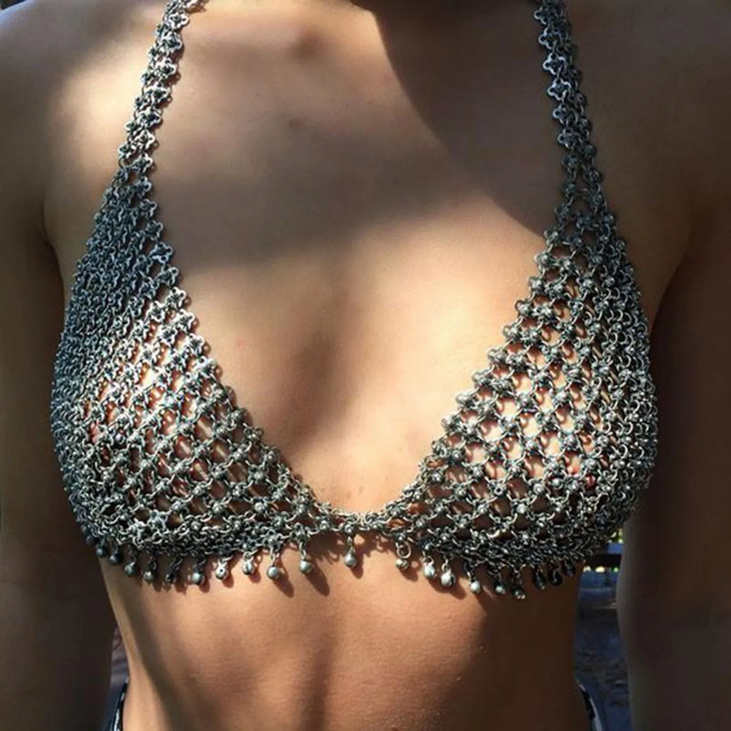 

2021 New Women's Body Jewelry Sexy Bikini Lingerie Rhinestone Bra Ladies Camisole Bra Body Chain Jewelry Harness Woman