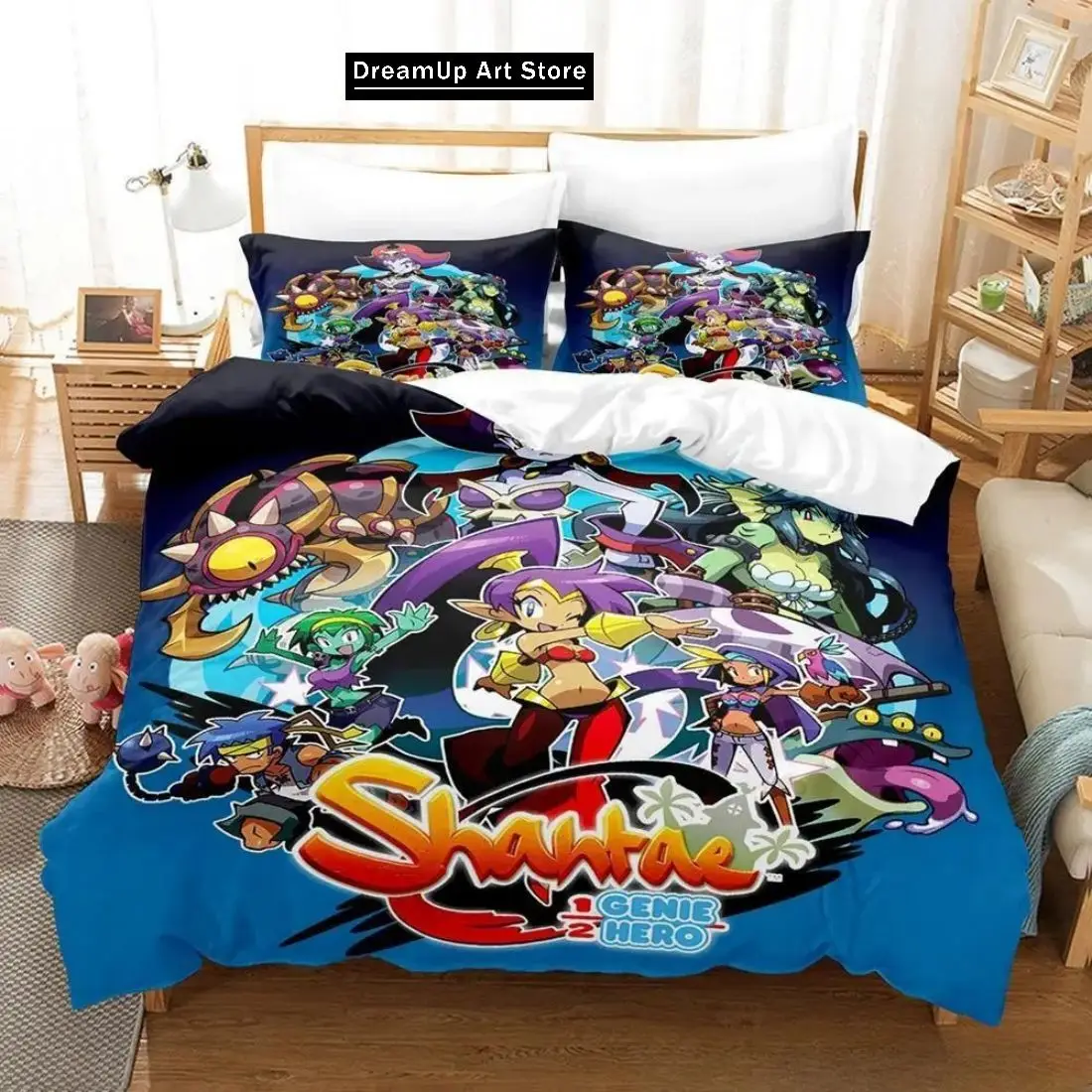 Модный комплект постельного белья с 3D принтом Shantae Half-Genie Hero для мальчиков и