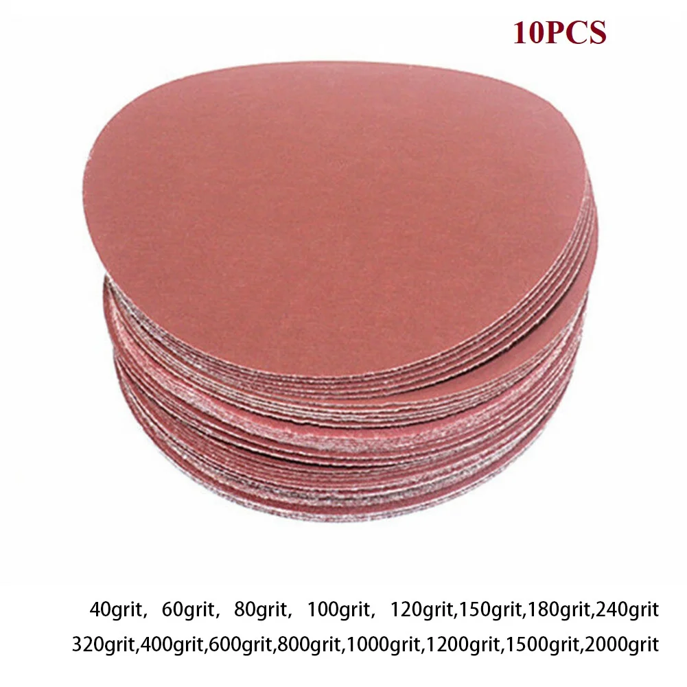 

10pcs 6 Inch 150mm Round Abrasive Sandpaper 40-2000Grit Round Shape Disk Sand Sheets Polishing Sanding Disc For Sander Grits