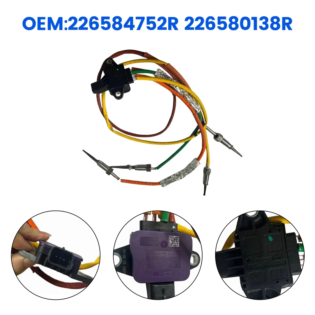 4-проводной датчик температуры выхлопа 226584752R 226580138R для Renault M9R Kangoo II Dokker Logan Sandero
