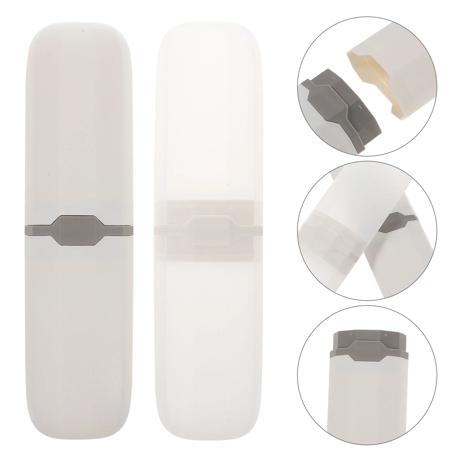 2 шт. дорожные контейнеры для туалетных принадлежностей чехол зубной щетки