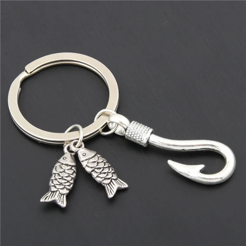 

Fishing Hook Bag Pendant for Father's Day Keyring Keychain Necklace Charms Women Jewelry Accessories Pendant Fashion Forever