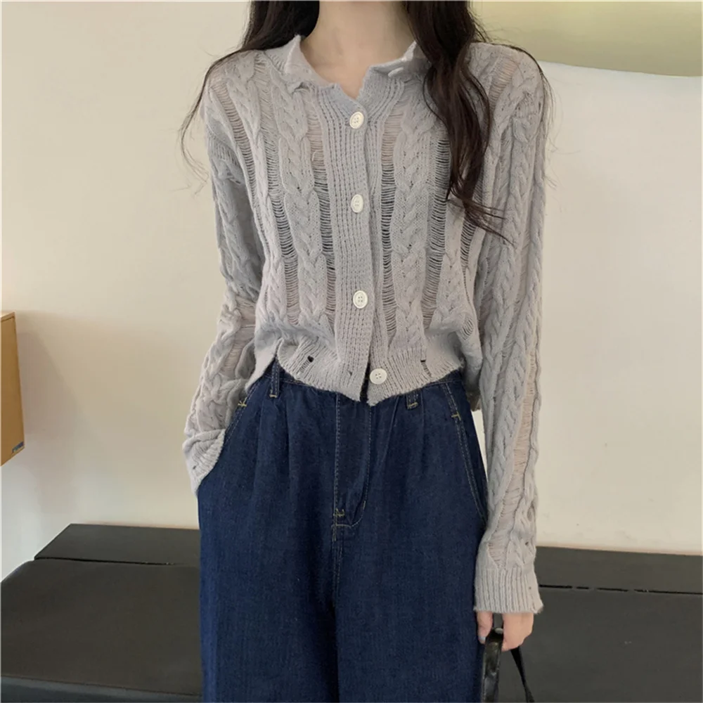 

PLAMTEE 2022 Office Wear Sweaters Hot Sale Knitted Autumn Women New Slim Soft Solid Cardigans Loose Mujer Full Sleeve Coats