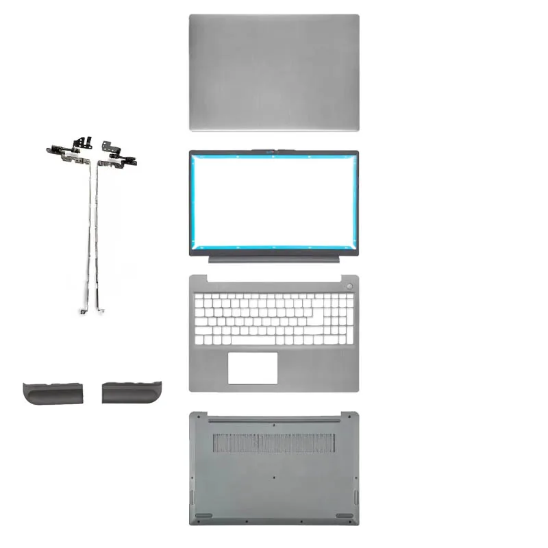 Фото Задняя крышка ЖК-экрана для Lenovo Ideapad 15S 3-15ALC6 15ITL6 2021, передняя рамка, подставка для рук, верхняя часть корпуса, нижняя крышка, серый цвет №1