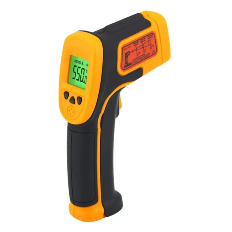 

Thermometer LCD Display No-contact Digital Thermometers Pyrometer for Indoor Outdoor Industry AS530 -32 to 550