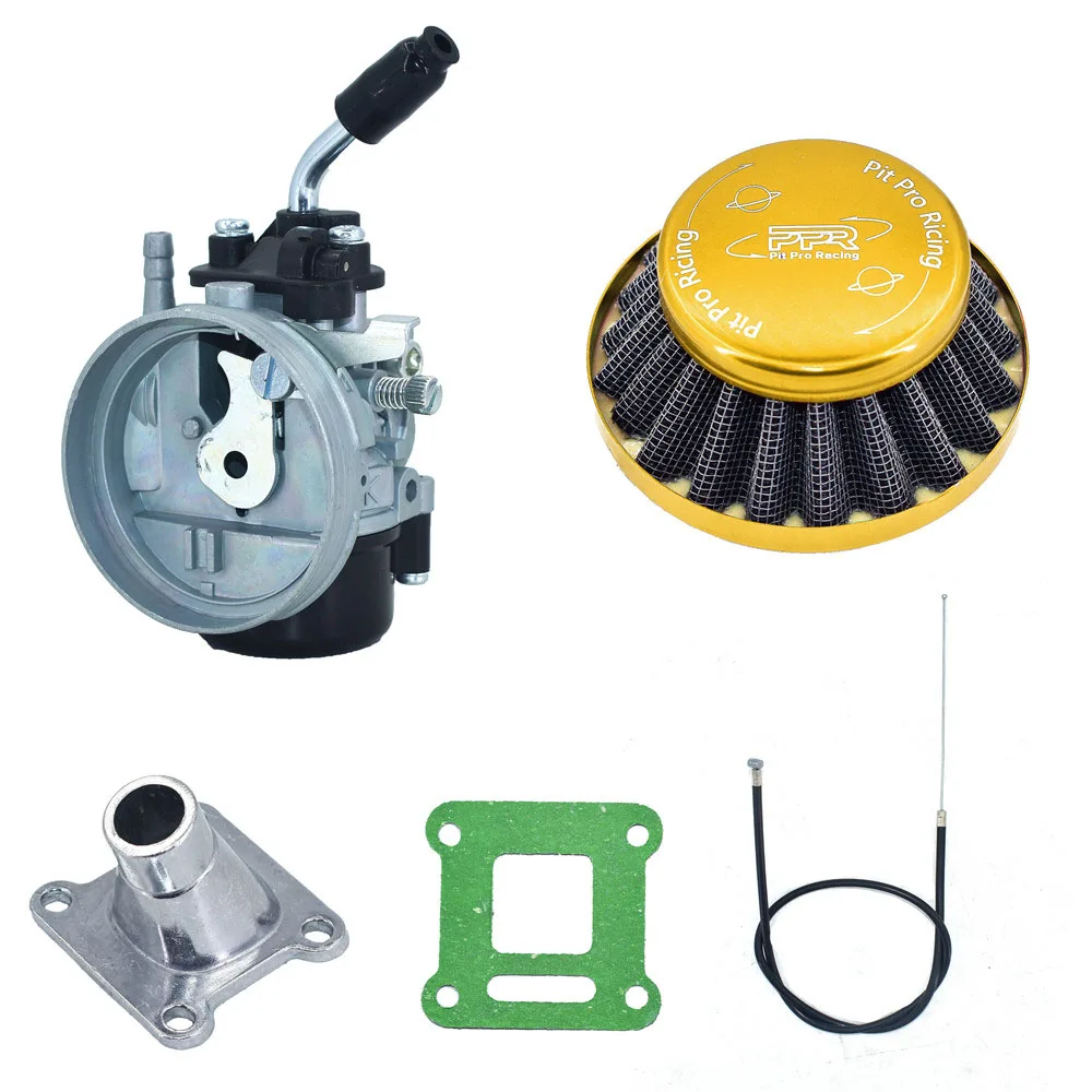 

ATV 49cc Performance 19 мм карбюраторный карбюратор воздушный фильтр в сборе для 2-тактного 47cc 49cc мини-карманного велосипеда