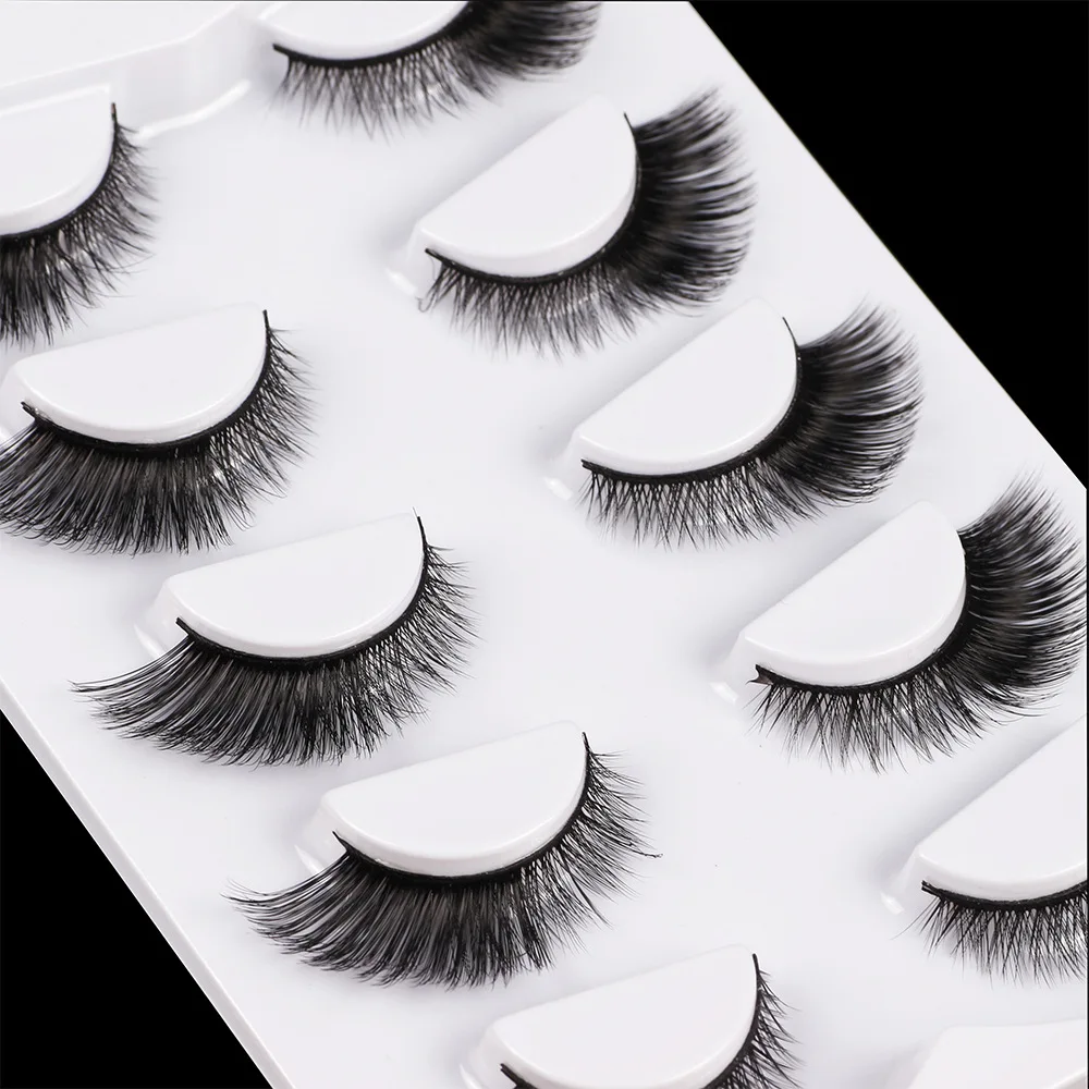 

Handmade False Eyelashes 3D Mink Natural Realistic Messy End Eye Elongated Thick False Eyelashes False Eyelashes Mink Eyelash