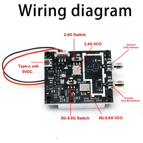 DYKBmetered WiFi модуль 2.4G 5G 5.8G