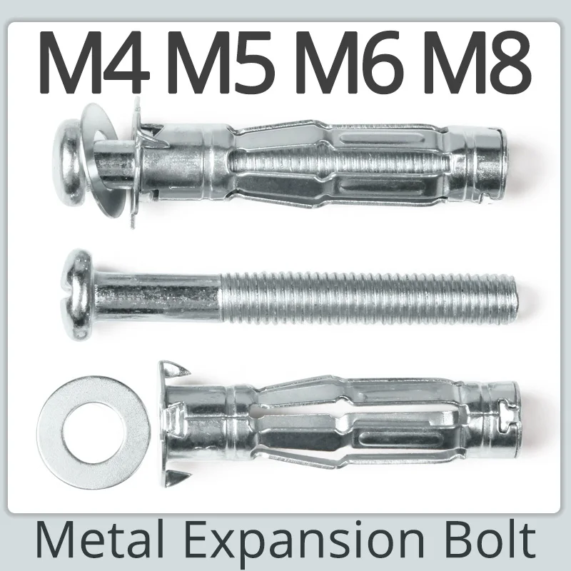 Фото M4, M5, M6, M8, строительный якорь, гипсокартон, настенный потолочный расширительный болт, трубка самолета, труба, фиксация, полые заглушки, метал... №5