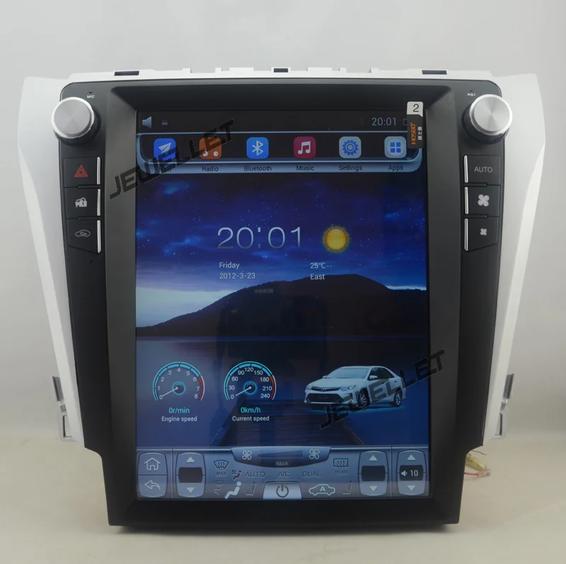 

12.1" tesla style vertical screen octa core android 9 Car video navigation for Toyota Camry Aurion Daihatsu Altis 2012-2017
