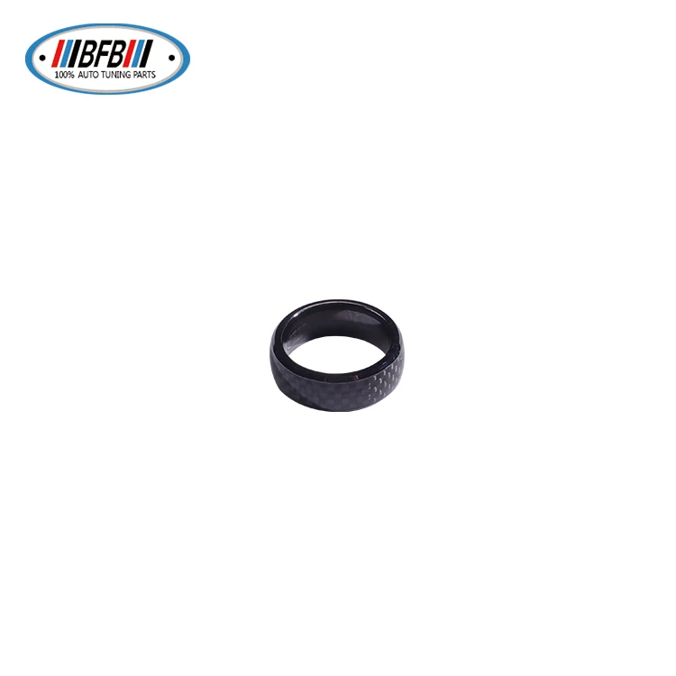 

Black Carbon Fiber RFID Smart Ring For Tesla Model 3 / Y Car key open door
