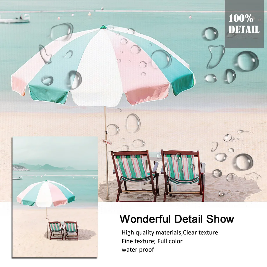 Морская волна морской цветок Северный настенное искусство холст постеры и