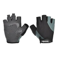 2 pcs men riding gloves thickened gloves high elasticity anti slip shock absorption easy to release design half finger gloves